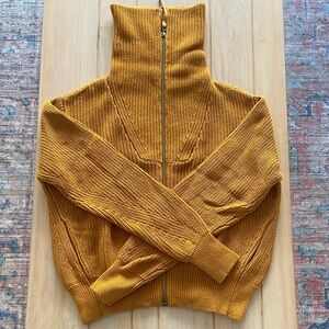 Varley Enrico Zip-Through Knit Jacket | oversized fit